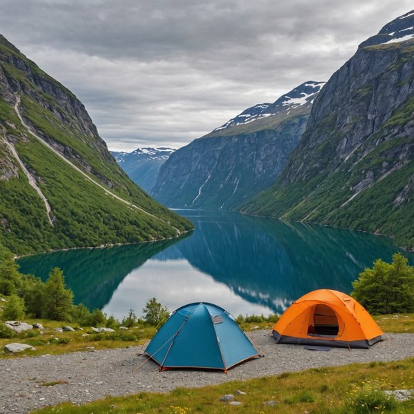 Comment organiser un camping pour une expédition de randonnée en région de fjords en été?